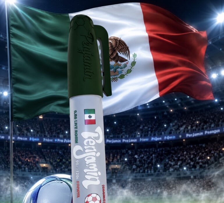 Mexico World Cup Penjamin Papaya 0.5G Live Rosin — limited edition tropical solventless vape