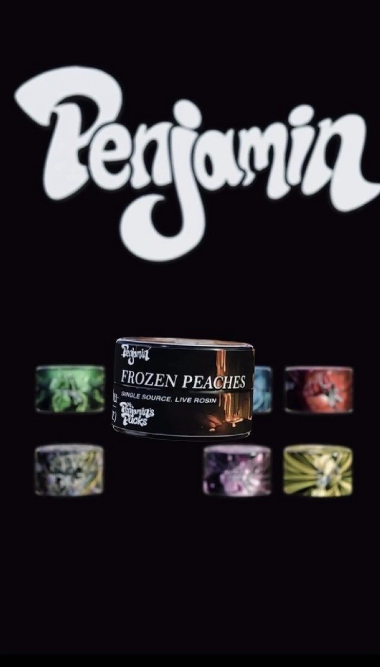 PENJAMIN FROZEN PEACHES 2G SINGLE SOURCED LIVE ROSIN PUCKS CONCENTRATE