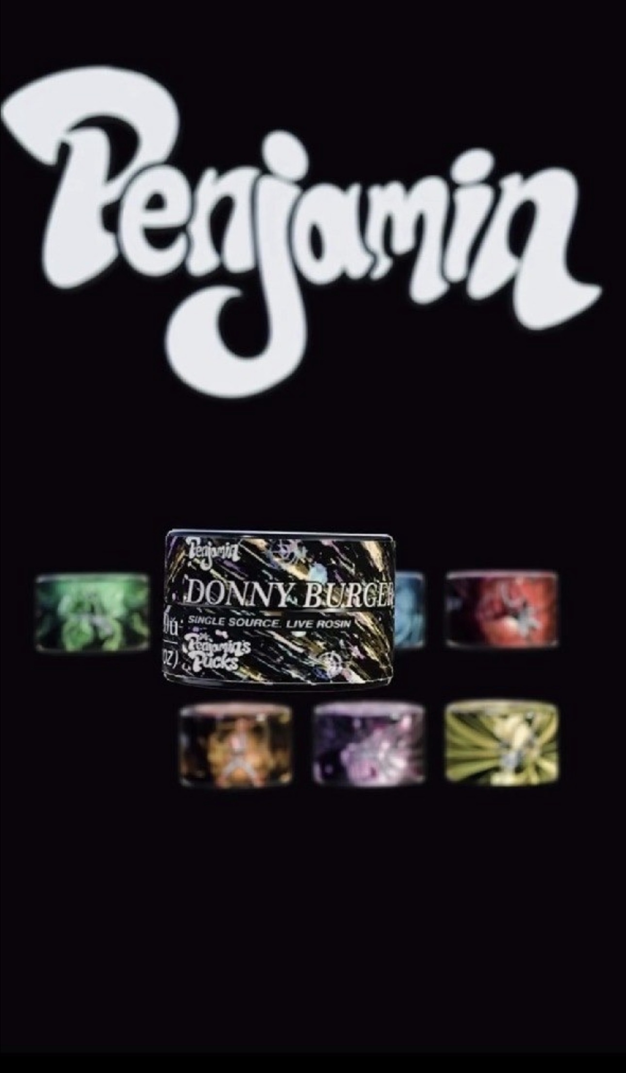 PENJAMIN DONNY BURGER 2G SINGLE SOURCED LIVE ROSIN PUCKS CONCENTRATE