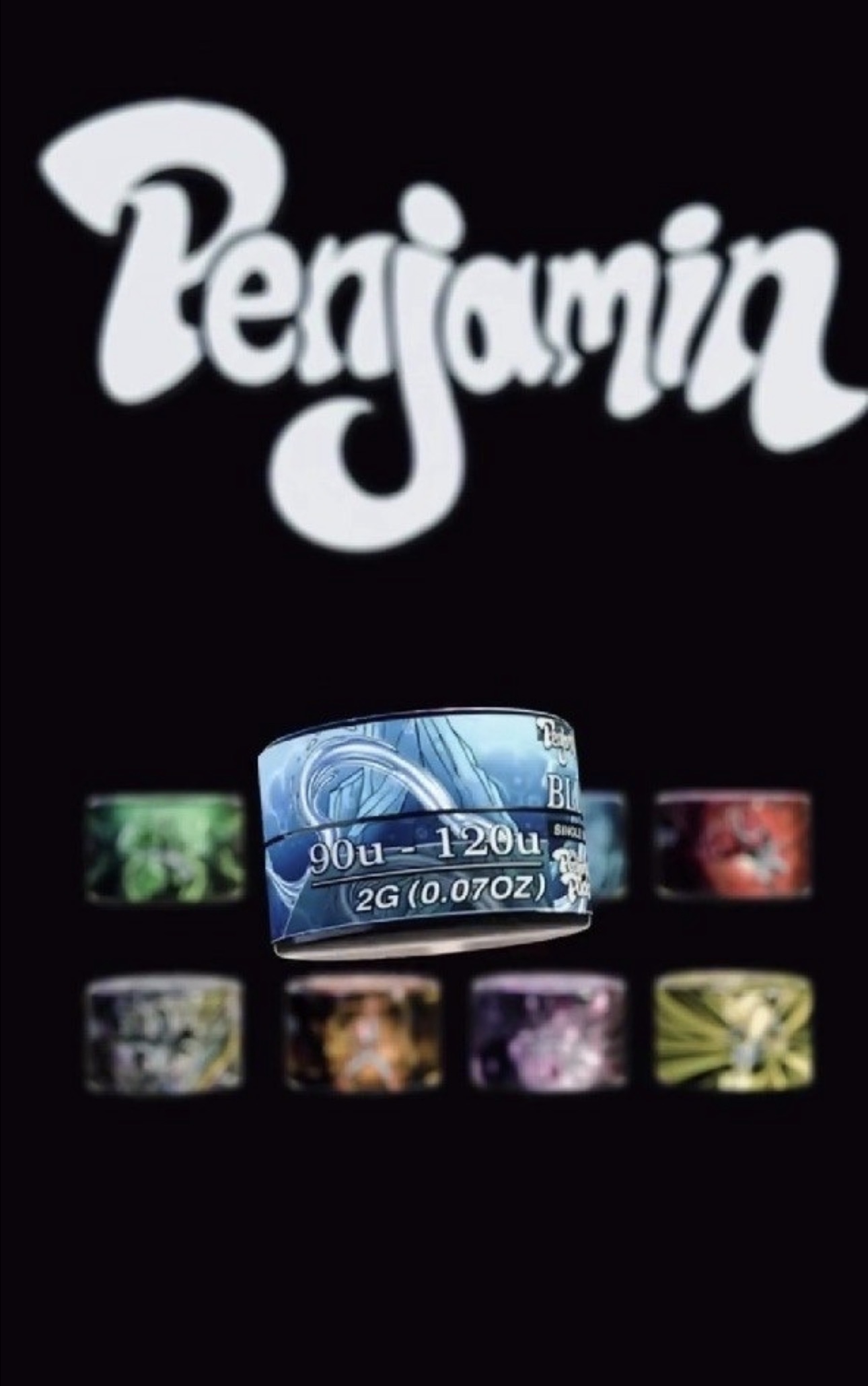 Penjamin Blue Nerdz 2G Single Sourced Live Rosin Pucks Concentrate